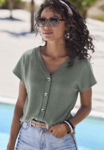 Блуза LASCANA Blouse, Khaki