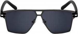 Женские солнцезащитные очки Melrose Fashion для мужчин, панк-бренд, женские солнцезащитные очки в стиле Y2K, винтажные очки, защита от ультрафиолета UV400, модель YZ2321, Black Grey