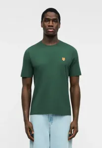 Футболка с принтом головы лисы. Maison Kitsuné, Bottle Green