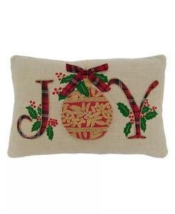 Декоративная подушка Joy Holly and Ivy, 14 x 22 дюйма Saro Lifestyle, бежевый