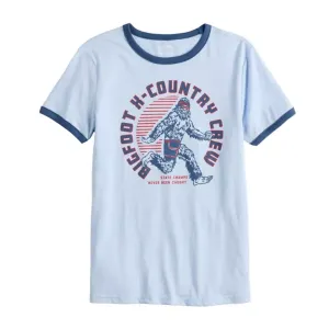 Футболка с контрастной окантовкой для мальчиков 8-20 лет, обычная и свободная Sonoma Goods For Life, цвет blue bigfoot