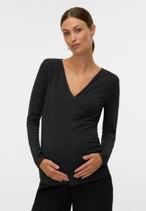 Топ MAMALICIOUS ENGER SCHNITT, Black