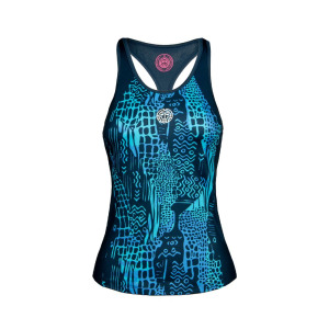 Футболка BIDI BADU Zwena Tech Tank dark blue, aqua, темно синий