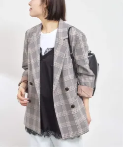 Двубортный пиджак U By Spick&Span, цвет Brown