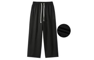 HALEBOSS Повседневные брюки унисекс, Черный на флисовой подкладке