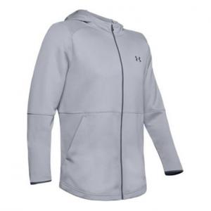 Куртка men's warmup training sports hooded tops gray Under Armour, серый