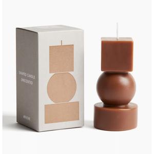 Маленькая свеча H&M, коричневый