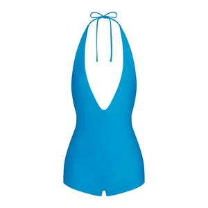 Купальник SKIMS Signature Swim Plunge Shortie, голубой