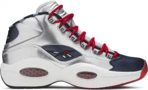 Кроссовки james harden x question mid 'cross over' Reebok, серебряный