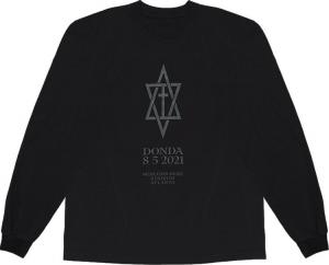 Лонгслив Kanye West Donda Long-Sleeve 'Black', черный
