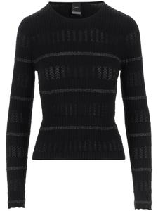 Полосатый джемпер PINKO, черный