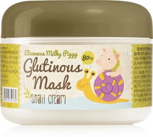Маска Milky Piggy Glutinous Mask 80% улиточный крем интенсивно увлажняющая и питательная с экстрактом улитки Elizavecca, 100 гр