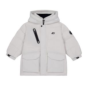 Пуховик FW25 детский New Balance, светло-серый