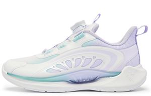 QIAODAN Кроссовки детские с низким верхом, противоскользящие, износостойкие, белые, фиолетовые, для подростков