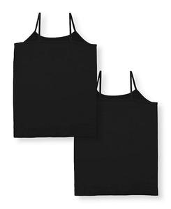 Комплект из двух сплошных топов Malibu Sugar для девочек (10–14 лет) — для больших детей, черный