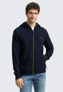 Толстовка TOM TAILOR MIT REISSVERSCHLUSSTASCHEN, Sky Captain Blue/Dark Blue