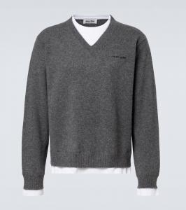 Многослойный кашемировый свитер Miu Miu, Ardesia