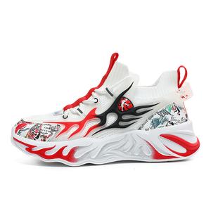 TONYBEAR Мужские низкие беговые кроссовки бело-красные, цвет White Red