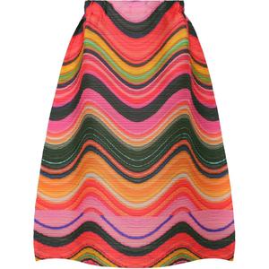 FW22 Повседневная длинная юбка женская розовая PLEATS PLEASE ISSEY MIYAKE