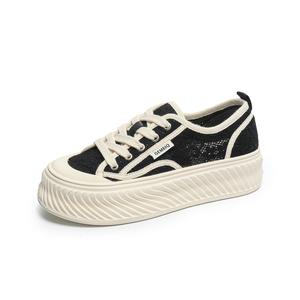 Легкие дышащие низкие кроссовки для скейтбординга, увеличивающие рост, женские GEMEIQ, Apricot