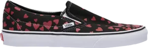Кеды Vans Classic Slip-On Valentines Hearts, черный