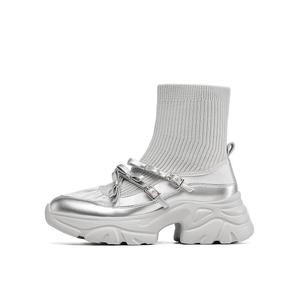 Ботильоны женские серый Eblan