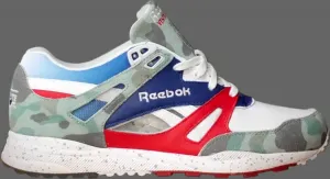 Кроссовки mita x a bathing ape x ventilator affiliates 'white red royal' Reebok, многоцветный