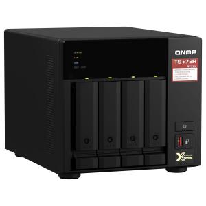 Сетевое хранилище QNAP TS-473A, 4 отсека, 8Гб DDR4, без дисков, черный