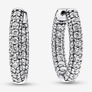Серьги Pandora Timeless Pavé Single-row, серебро