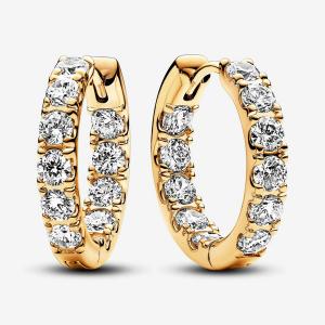 Серьги Pandora Sparkling Row Eternity, золото