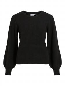 VILA Свитер 'VIMABLE' в черном цвете