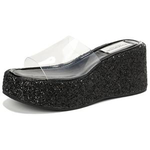 Женские сандалии с резиновой подошвой и противоскользящим покрытием City camel, Black