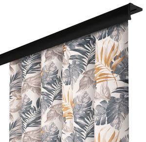 Непрозрачная штора с рюшовой лентой, размеры: 140х280 см, цвет: Cortinas Voppi, бежевый