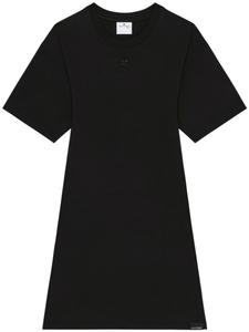 Courrèges платье-футболка мини, черный