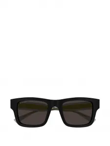 Прямоугольные солнцезащитные очки Gucci, черный