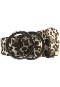 Ремень кожаный LIFEBURG by showroom 019°, со сменной застежкой "2 круга черный", 4см Rettungsring By Showroom 019°, белый