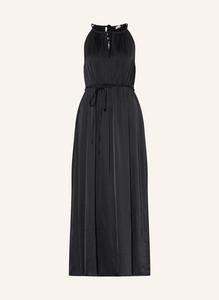 Платье атласное с вырезом Mrs & Hugs, черный