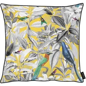 Декоративная подушка Amazonia с чехлом и наполнителем, 1 штука Apelt, Gelb/grau + gemustert