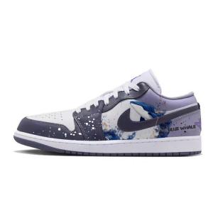 Jordan Баскетбольные кроссовки Air 1 Vintage, низкие, мужские, белые/фиолетовые