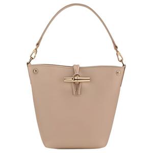 LONGCHAMP Миниатюрная женская сумка из коровьей кожи тёмно-коричневого цвета