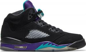 Кроссовки Air Jordan 5 Retro GS Black Grape, черный