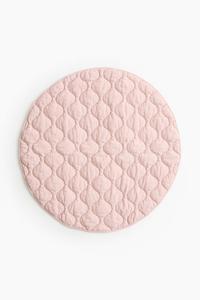 Хлопковый стеганый детский коврик H&M, светло-розовый