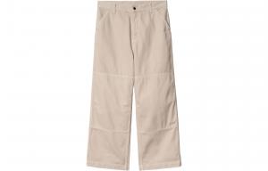 Джинсы с широкими штанинами и нашивкой с логотипом Carhartt WIP, хаки