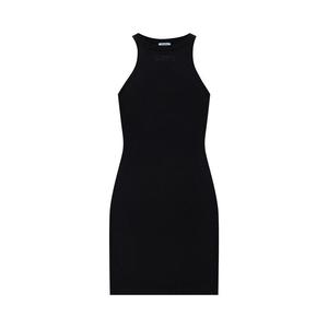 Платье Vetements Racerback Ribbed Mini Dress Black, черный