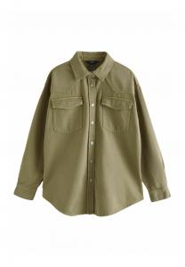 Джинсовая куртка Next, зеленый