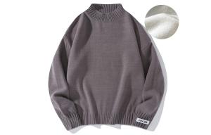 Трикотажная одежда унисекс, воротник-стойка средней длины, без рукавов I.E, коричневый (fleece-lined)