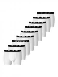 Schiesser Ретро шорты/брюки из органического хлопка 95/5 белого цвета