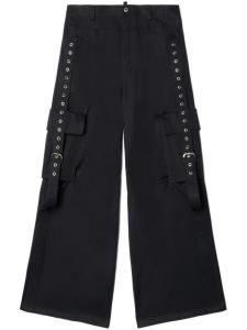 Off-White брюки карго с пряжкой, черный