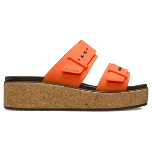 Женские сандалии Brooklyn Cork Buckle W Crocs, оранжевый