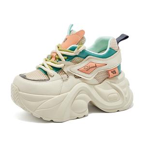 Кроссовки Shoe cabinet floral language Chunky Sneakers Women's Low-top, белый/золотой